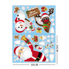 Christmas Window Sticker Merry Christmas Decorations For Home 2024 Cristmas Ornament Xmas Navidad Natal Gifts New Year 2025