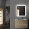 16x20 inch LED Lighted Bathroom Mirror with Anti-Fog, Wall Mounted Vanity Mirror with Smart Touch Button, Memory Function