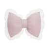 Pink Bow-shaped Pillow Ruffle Lace Decor Plush PP Cotton Filling Pillow Bed Couch Sofa Support Pillow Car Seat Companion Pillows