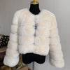 Damenmode Kunstpelzmantel superheiß Herbst Winter Damen kurze Kunstfuchsjacke flauschig hohe Qualität 7XL Damen Pelzmäntel