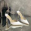 Luxury Crystal Sequined Women Pumps Elegant Thin High heels Spring Summer Fashion Chains Party Shoes Sexy Wedding Bridal Shoes