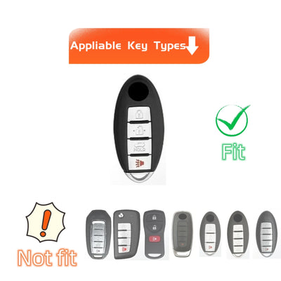 TPU Key Fob Cover with Keyring Lanyard for Nissan Altima Coupe Armada GTR Maxima Murano Cross CABRIOLET Rogue Versa