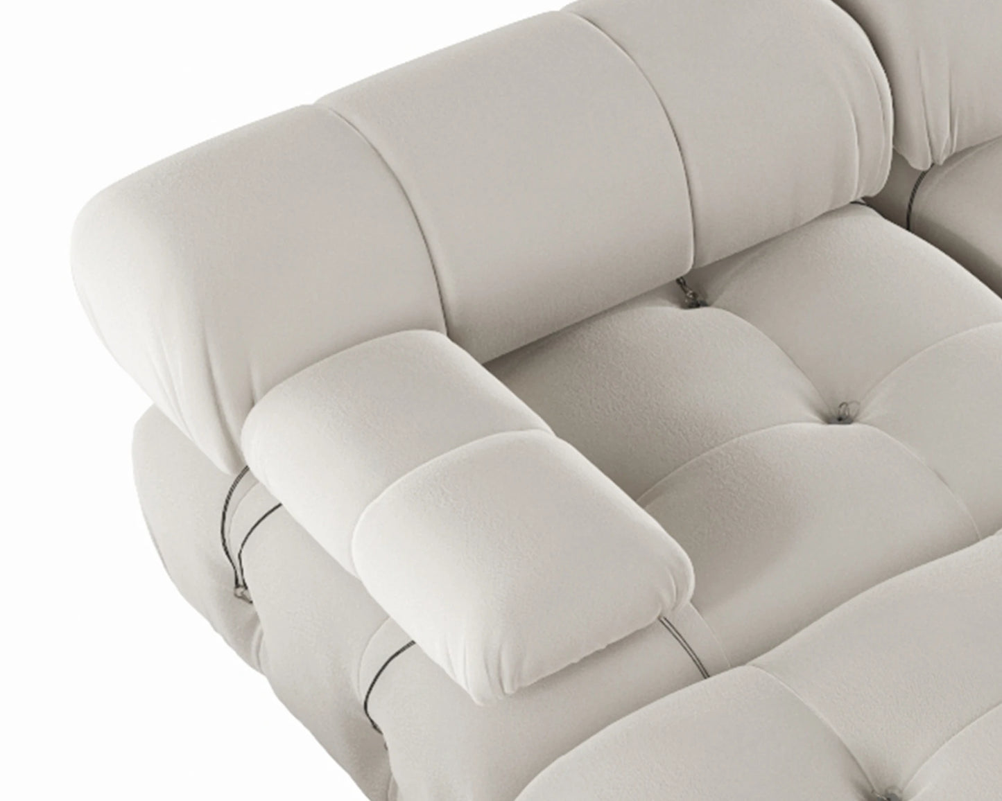 Modern Sectional Sofas Living Room U-Shaped Minimalist Velvet Fabric Large Sofa Couches Luxury 6-Seat Couch with Chaise Ottomans