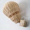 Rattan Hot Air Balloon Decor Hand-woven Wall Hanging Decor Handmade Nordic Photograph Prop for Kids Room Kindergarten Nursery