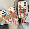 Cute Quicksand Christmas Cartoon Magnetic Holder Grip Tok Griptok Phone Stand Holder Support For iPhone For Pad Magsafe Smart To