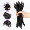 Dreadlock Extension Human Hair 0.6cm Thickness 8 Inch Full Handmade Permanent Locs Can Be Dyed and Bleached for Women Men