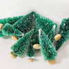 5/8pcs Mini Christmas Trees Small Artificial Christmas Tree Ornament Cedar Pine Sisal Tabletop Merry Christmas Party Decoration