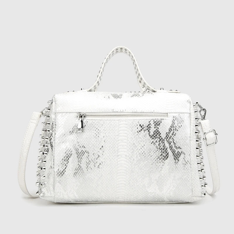 Women's bag luxury designer purses and handbags Shoulder bags vintage Rivet tote bag for women Large capacity travel bag purse