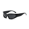 Designer y2k UV400 Mirrored Sunglasses Women White Sun Glasses Men Hispter Sport Driving Cycling Ladies Shades 2023 gafas de sol