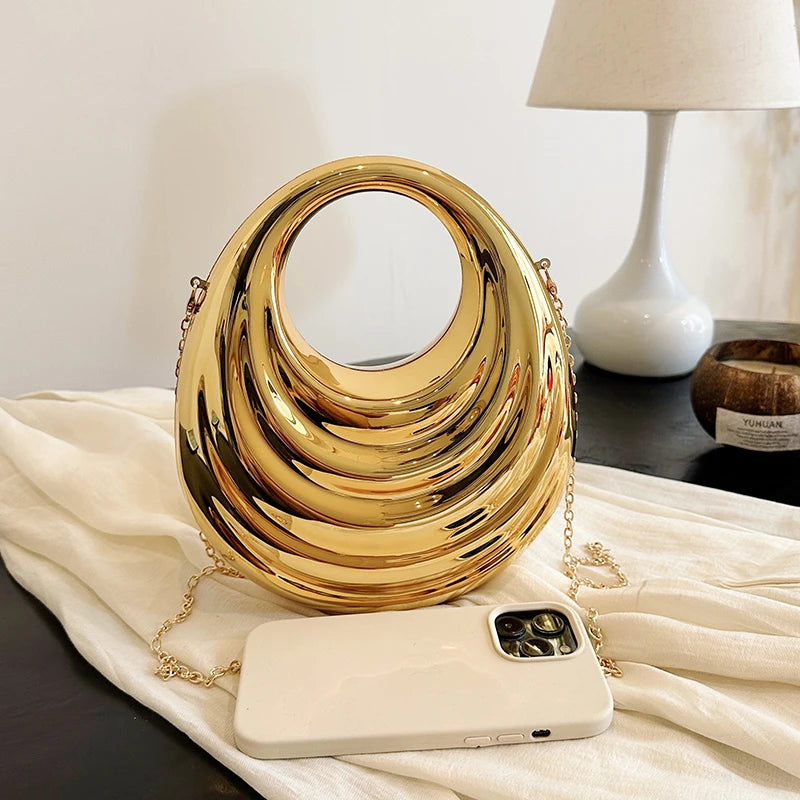 Acrylic Evening Clutch Bag Women Luxury Shoulder Bag Handbag And Crossbody Bags Fashion Party Prom Wedding Shiny Design Purse