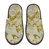 Custom Queen Of Absolutely Everything Gold Baroque Soft Memory Foam House Slippers Women Comfy Warm Anti-skid Sole Slipper