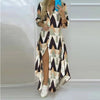 Women Boho Printed Long Shirts Dress Summer Turn-down Collar Long Sleeve Party Dress Female Casual Evening Maxi Dresses Vestidos