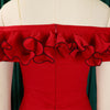 Luxury Jumpsuits & Rompers for Woman Off the Shoulder Ruffles Short Sleeve High Waisted Solid New Year 2025 Christmas Overalls