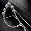 Stonefans Simple Rhinestone Cat Eye Glasses Frames Jewelry for Women Statement Spectacle Eye Decoration No Lens Eyewear Gift