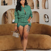 Streetwear Pockets Jeans Jumpsuit Denim Playsuit Women Shorts Turn Down Collar Single Breasted Long Sleeve Rompers Autumn