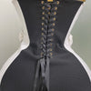 2025New Women Flower Decoration Strapless Black White Stripe Bandage Short Dress Cocktail Party Elegant Evening Club Party Dress