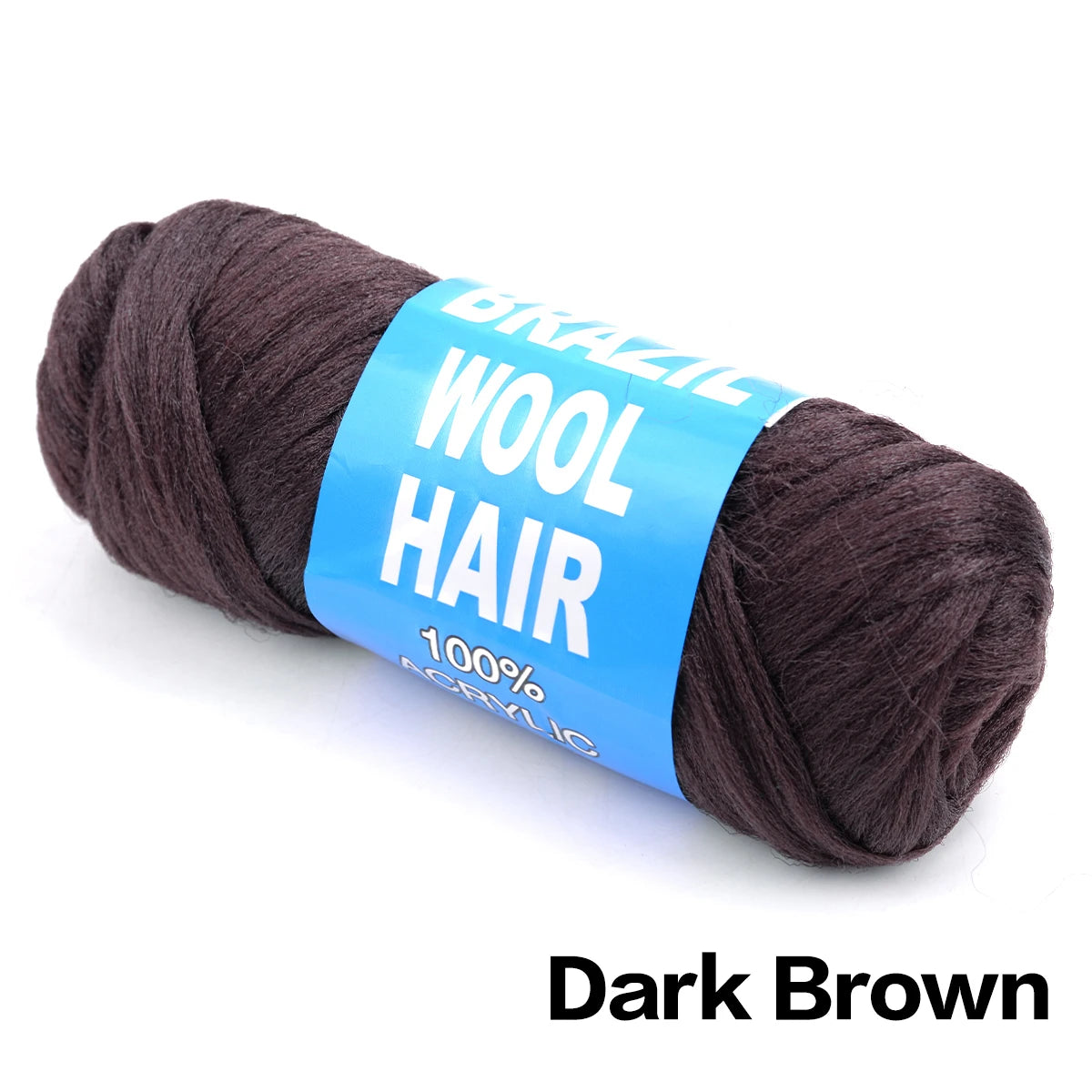 4 Pack Brazilian Wool Hair Synthetic Crochet Hair Extensions for Women African Hair Yarn for Braiding Senegalese Twist Fake Hair