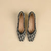 DIMANYU Women Dress Shoes Square Toe 2025 New Knitted High Heel Pumps Women's Fashion Shoes Large Size Women's Spring Shoes
