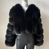 2023 Neuer kurzer Stil Echtfuchspelzmantel Winter Damen Natur Warme Mode Luxus