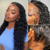 Deep Wave Human Hair Wig 360 Full Lace Hidden Strap Pre Plucked Glueless Natural Look Invisible Band Wig For Black Women
