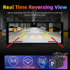 Develuck 10.26" Car DVR 350° Adjustable Carplay Android Auto Dash cam 4K Front&1080P Rear Camera Voice Control WIFI Dual lens FM