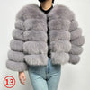 Maomaokong 2025 Natural Real Fox Fur Coat Women Winter Warm Luxury Fur Jacket Detachable Long Sleeves Female Vest Furry Coats