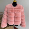 Damenmode Kunstpelzmantel superheiß Herbst Winter Damen kurze Kunstfuchsjacke flauschig hohe Qualität 7XL Damen Pelzmäntel