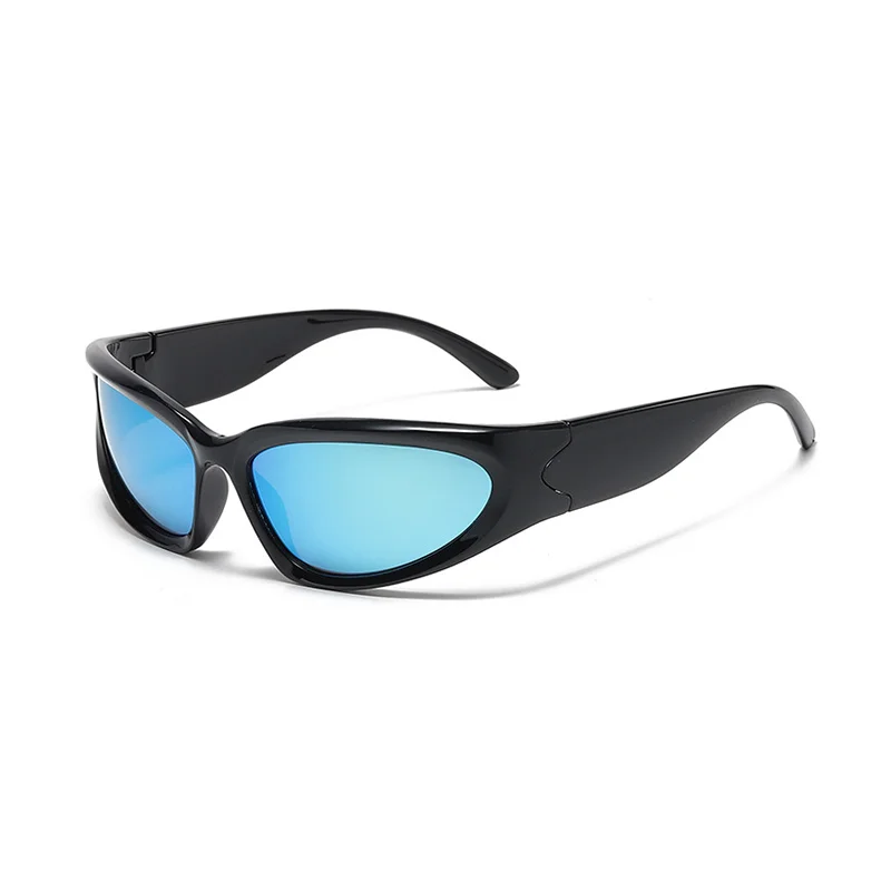 Designer y2k UV400 Mirrored Sunglasses Women White Sun Glasses Men Hispter Sport Driving Cycling Ladies Shades 2023 gafas de sol
