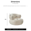 Small unit living room balcony leisure small sofa lamb wool single sofa ins style lazy sofa chair