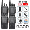 2/4PCS Baofeng BF-888S V2 Walkie Talkie Dual Band Portable Long Range Standby UHF 400-470MHz USB Ham Two Way Radio for Hunting