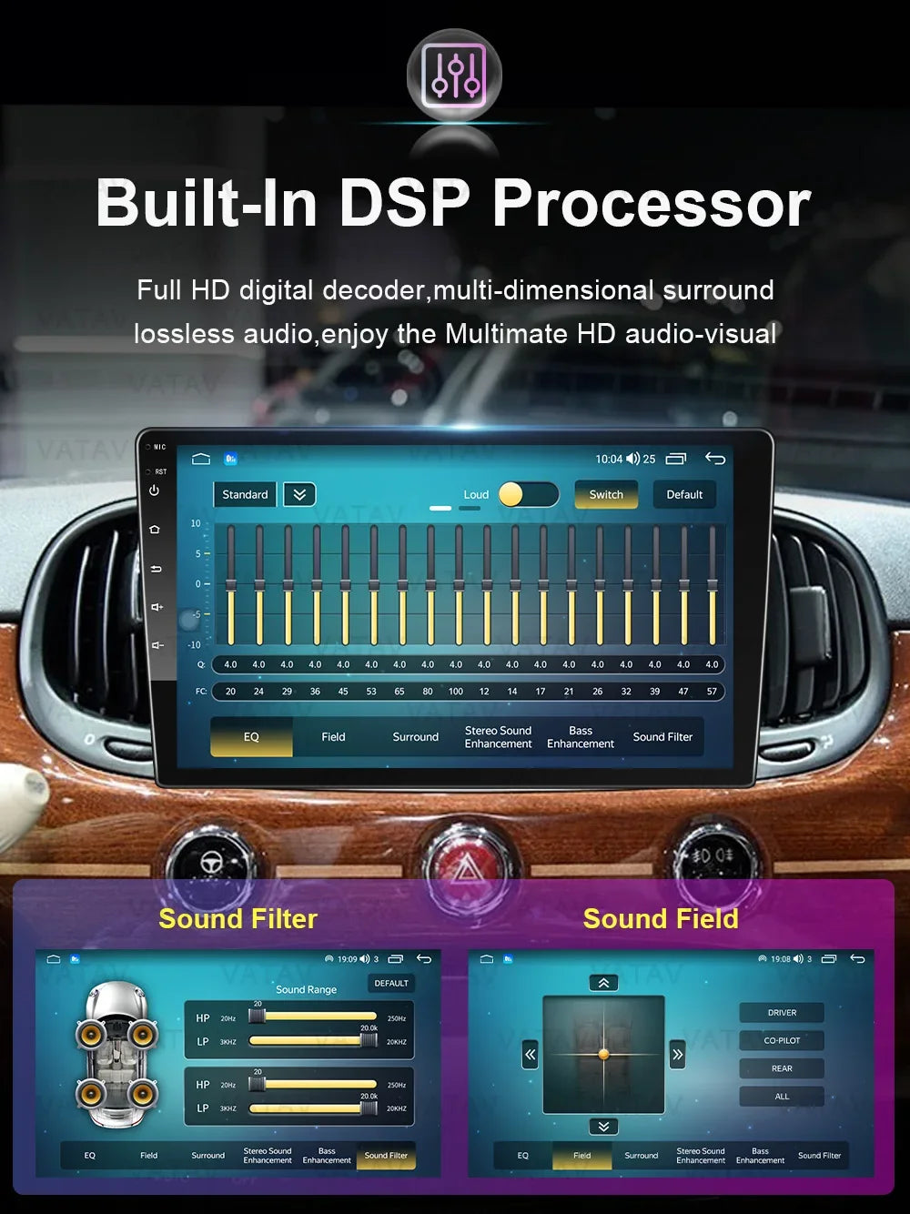 For Fiat 500 2016 2017 2018 2019 Car Multimedia Carplay Android Auto GPS stereo Radio Video Palyer 10 Inch Head Unit