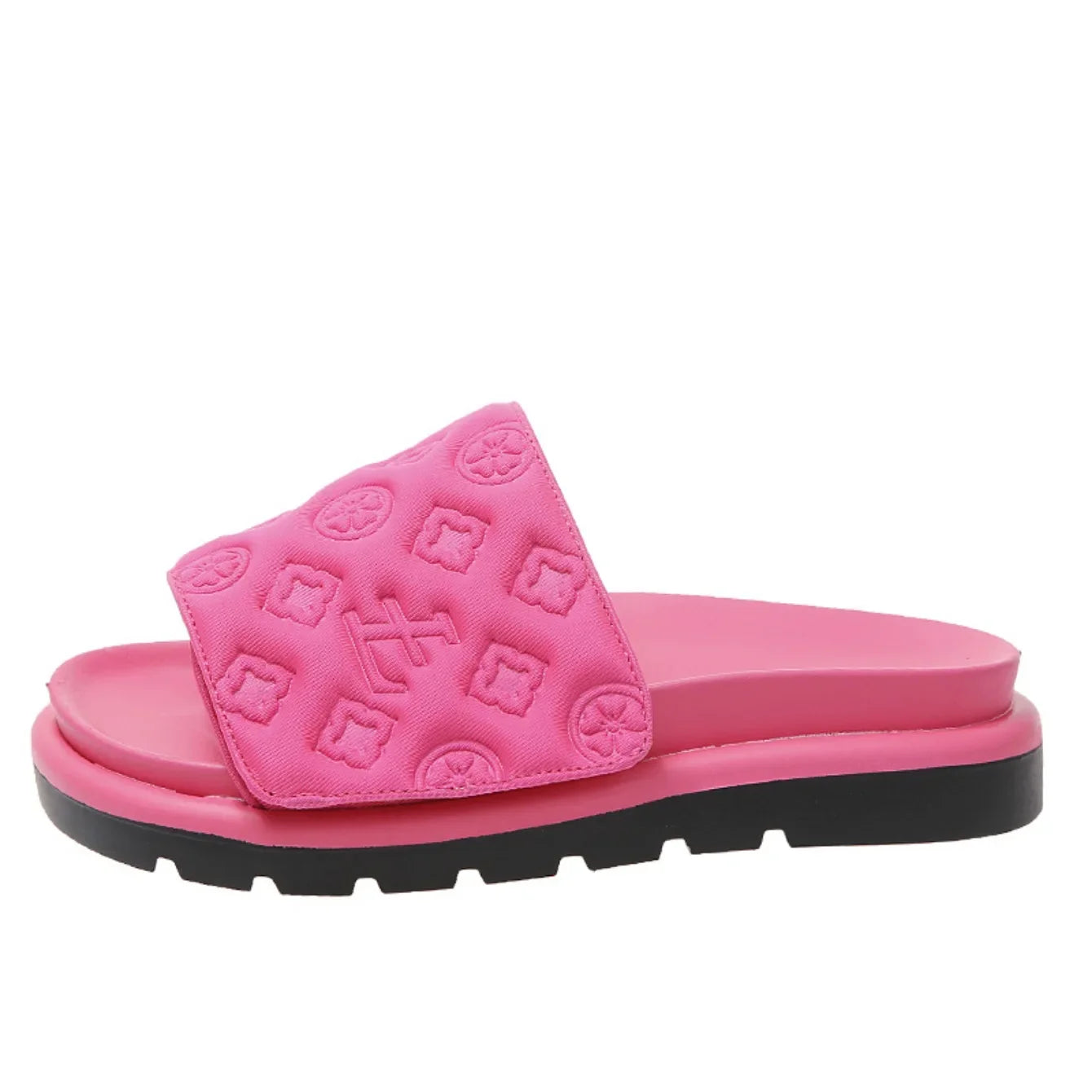 Magic Tape Flat Slippers Women Summer Luxury Shoes Brand Platform Sandals Ladies Height Increase Flats Slides Women Slippers