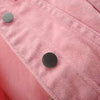 Women Denim Jacket Spring Autumn Short Coat Pink Jean Jackets Casual Tops Purple Yellow Purple Blue Loose Tops Lady Outerwear