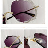 2024 New Metal Frame Flower Designer Women Trendy Fashion Cutting Lens Ladies Street Photography Woman's Shades Sunglasses