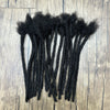 Dreadlock Extensions Real Human Hair For Man/Women 0.6cm Wedth Permanent Loc Extensions 20 Strands 8 Inch Brazilian Dreadlock