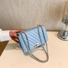 Fashionable Mini Quilted Embossed Chain Shoulder Bag Simple And Versatile Diagonal Crossbody Bag For Women Square Handbag