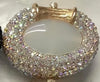 XIYUAN Oval Shaped Crystals Evening Clutch Bags Women Boutique Diamond Clutch Purses And Handbags Bridal Wedding Gem Phone Purse