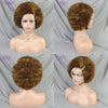 MALAIKA Kinky Curly Short Lace Front Wig Afro Bob Human Hair Natural Hairline 13X4 Lace Frontal Glueless Human Hair Wigs