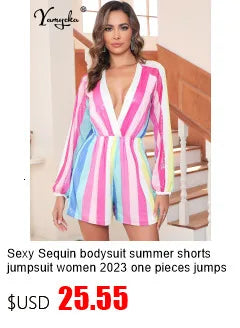 Sexy see through lace up vacation jumpsuits women summer body party club outfits streetwear womens jumpsuit Wide leg pants sets