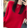 New cashmere sweater women's sweater in autumn and winter 100% merino wool fashion O-neck autumn warm pullover top