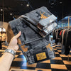 Mens Jeans Embroidered Leg Slimming Trousers Casual Streetwear Versatile Personalized Pencil Pants Men'S Wear 2024 Spring New