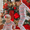 Christmas Family Matching Pajamas Set 2025 Mom Dad Kids Elk Print 2Pcs Clothes Baby Romper Family Look Soft Sleepwear Xmas Gift
