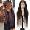 Synthetic Braided Wigs For Black Women Full Lace Wig Braid African Knotless Box Braids Hair Lace Front Wigs Cheap Cornrow Braids