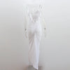 Ruffles Backless Sheath Bodycon Maxi Dresses Party Sleeveless Camisole Robe Femme V Neck Summer Dress Woman Sexy Vestidos Mujer