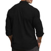 Spring and Summer Men's Shirt Cotton Linen Slim Casual Hawaii Solid Colour Basic Style Breathable Men's Versatile Tops
