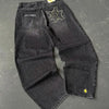 2024 New American Trend Retro Hip-hop Embroidery Pattern Baggy Jeans For Men And Women Y2K Harajuku Gothic Wide Pants Streetwear