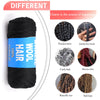 4 Pack Brazilian Wool Hair Synthetic Crochet Hair Extensions for Women African Hair Yarn for Braiding Senegalese Twist Fake Hair