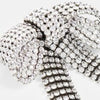 2024 Exquisite Crystal Large Bow Rings Wedding Finger Decoration Fashion Show Bling Rhinestone Open Ring for Women Engagement