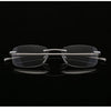 Men Blue Light Blocking Reading Glasses Women Dimond Cutting Rimless Eyeglasses Frame Anti Fatigue Hyperopia Presbyopic Eyewear