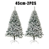 Snowy Flocked Christmas Tree PVC Realistic Frosted Pine with Artificial Snow Perfect for Store Window Displays Holiday Decor